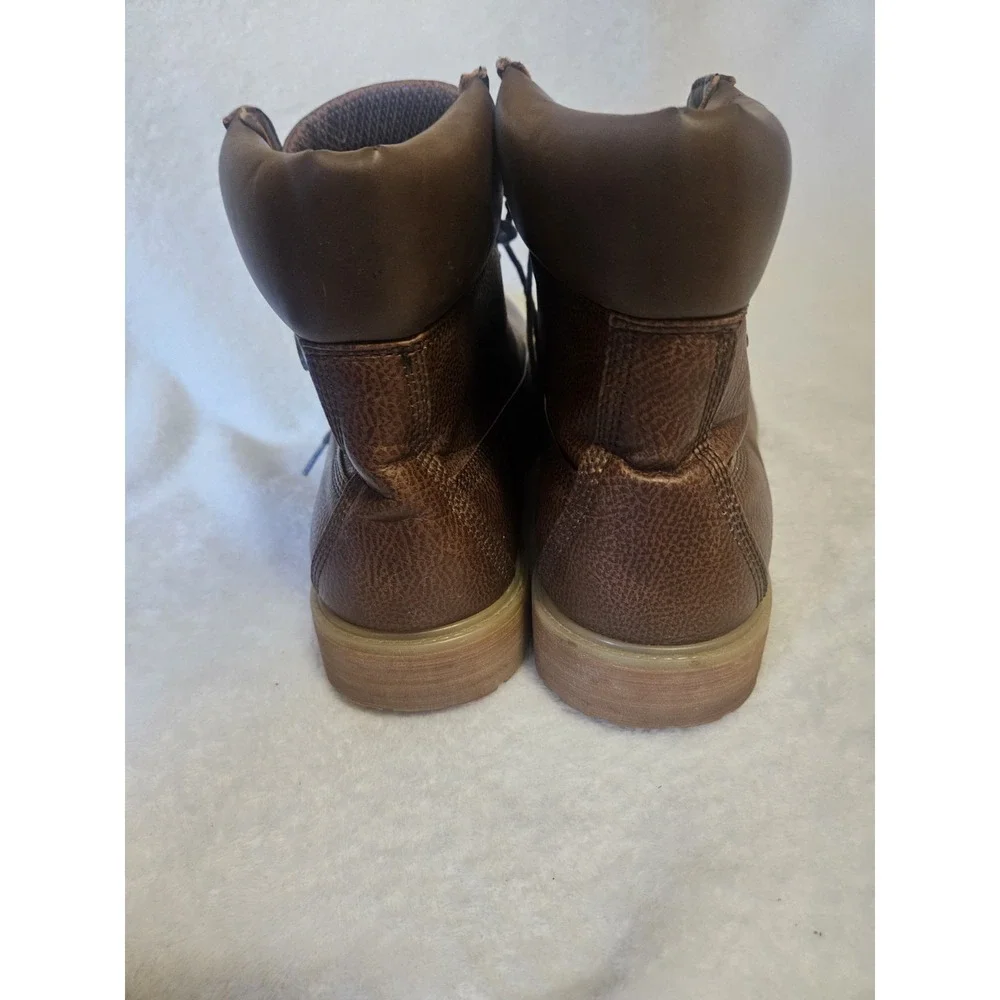 Lugz Convoy Men Water Resistant Brown Work Ankle Boots MCONWRGV-2535 Size 12